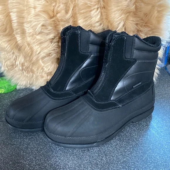 NORTIV 8 Insulated Waterproof Snow Boots Warm Outdoor for Cold Weather Size 12